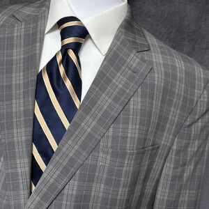 Jack Victor Select Sport Coat 48R Gray Plaid Blazer Jacket Canada Casual 48R